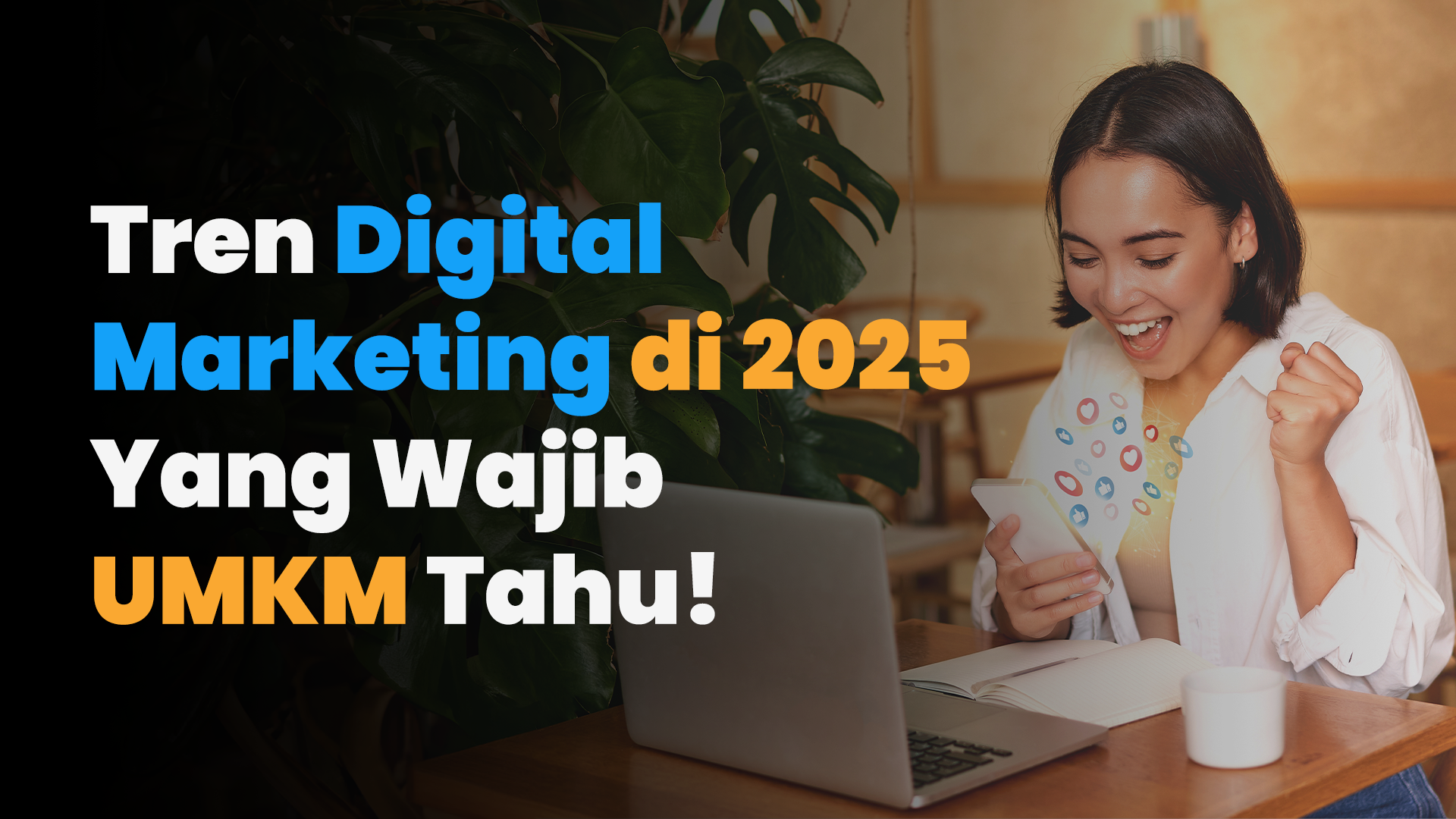 Pemilik UMKM sedang membangun strategi branding untuk meningkatkan brand awareness dan kepercayaan pelanggan